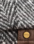 Grey Herringbone Hatteras Flat Cap CAPS & HATS Stetson