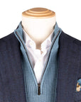 Navy Herringbone 100% Wool Jacket JACKETS Robert Old