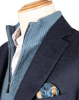 Navy Herringbone 100% Wool Jacket JACKETS Robert Old