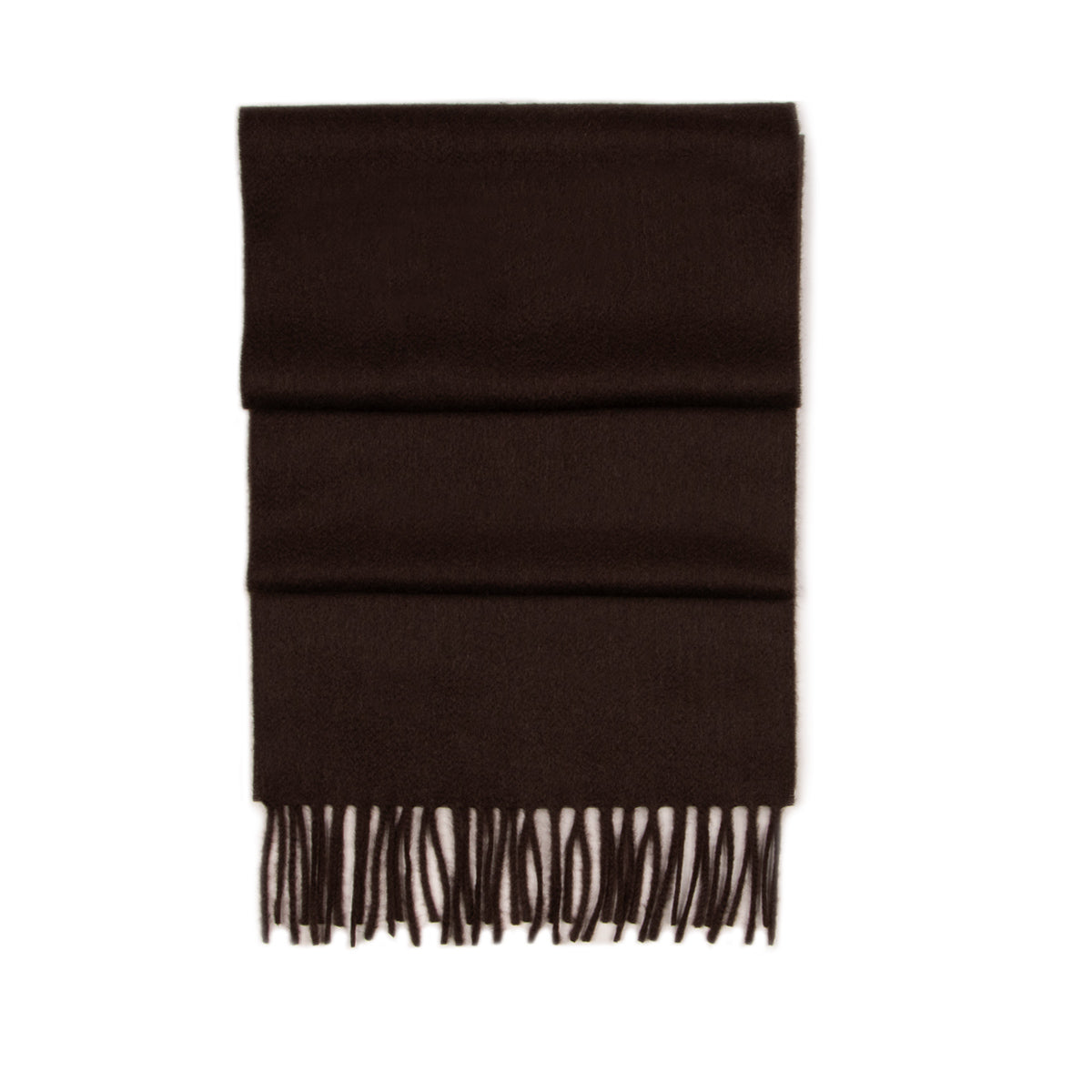 Chocolate Brown Classic Cashmere Scarf SCARVES Robert Old