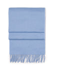 Wedgewood Blue Classic Cashmere Scarf SCARVES Robert Old