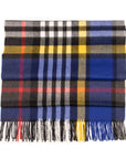 Multi Colour Check Cashmere Extra Large Scarf SCARVES Robert Old