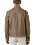 Dark Pumice Brown 'Walkham' Waxed Cotton Biker Jacket BLOUSONS Belstaff