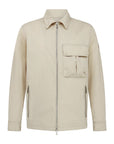 Stone Beige Drome Cotton Gabardine Overshirt BLOUSONS Belstaff