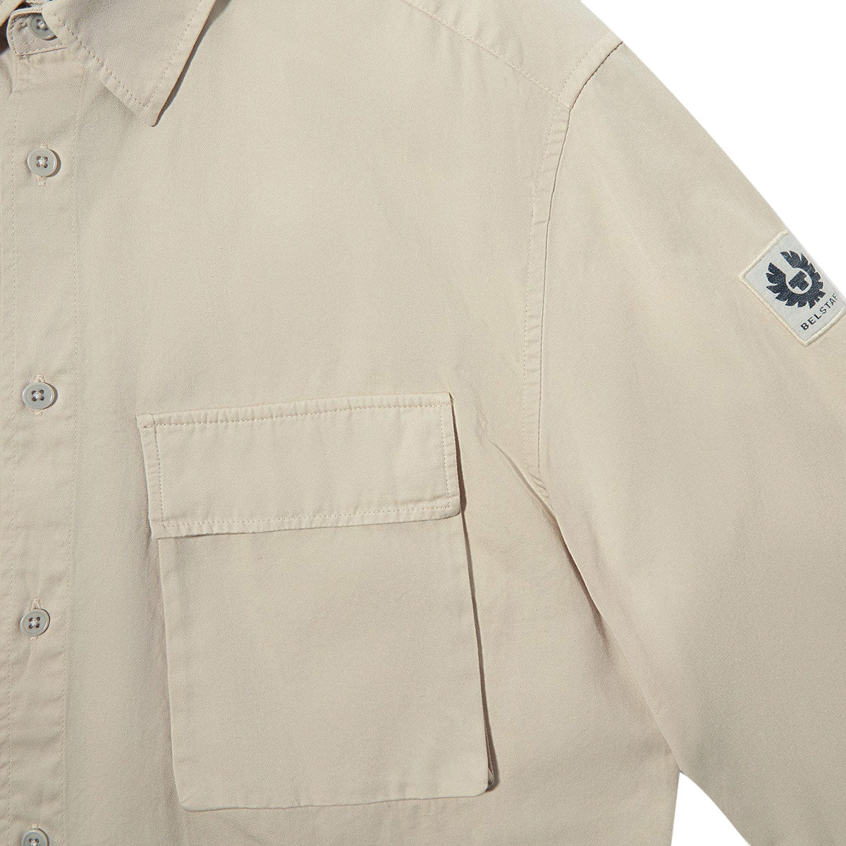 Stone Beige Scale Long Sleeve Shirt L/S SHIRTS Belstaff