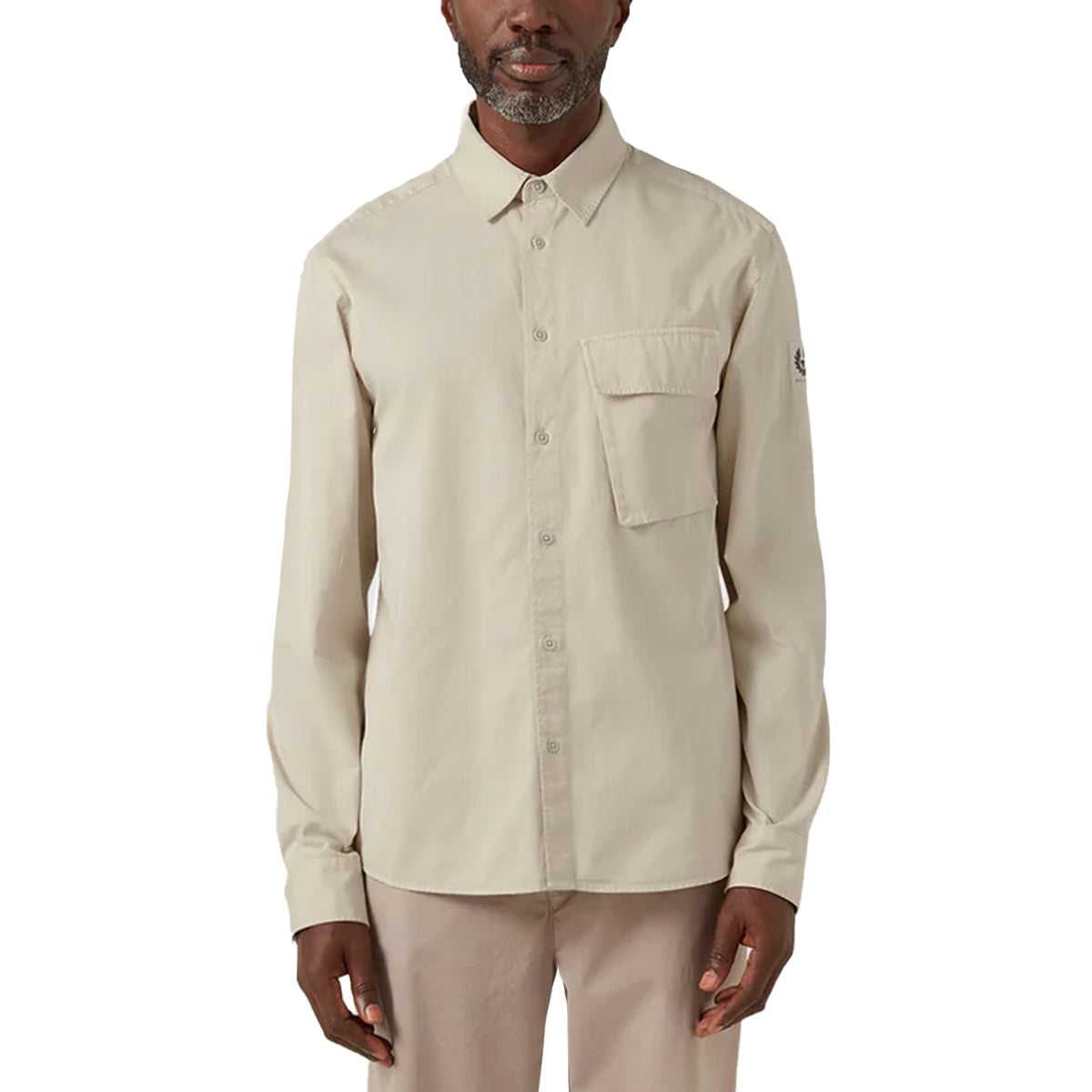 Stone Beige Scale Long Sleeve Shirt L/S SHIRTS Belstaff