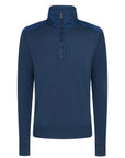 Insignia Blue Kilmington Merino Wool Quarter Zip Sweater KNITWEAR Belstaff