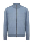 Flint Blue Kelbrook Merino Wool Zip Cardigan KNITWEAR Belstaff