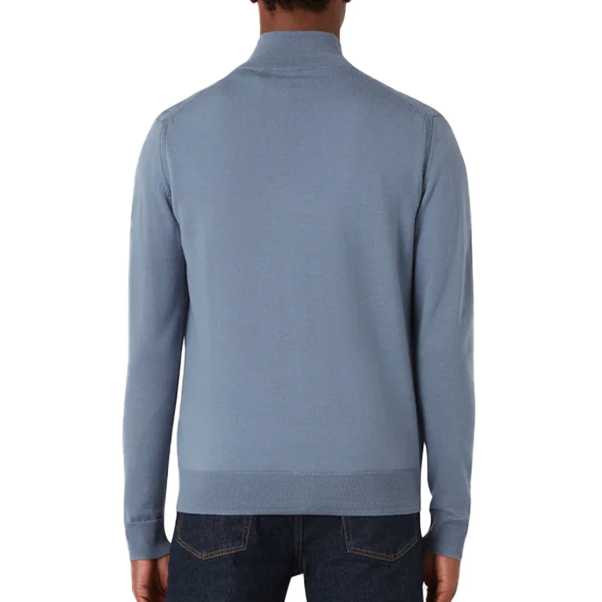 Flint Blue Kelbrook Merino Wool Zip Cardigan KNITWEAR Belstaff