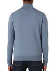 Flint Blue Kelbrook Merino Wool Zip Cardigan KNITWEAR Belstaff