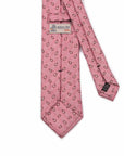 Pink Paisley Print Seven Fold 100% Silk Tie TIES/CRAVATS Robert Old