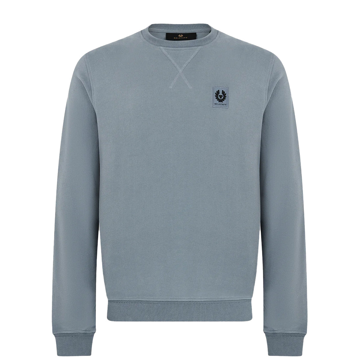 Flint Blue Fleece Cotton Sweatshirt SWEATS Belstaff