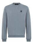 Flint Blue Fleece Cotton Sweatshirt SWEATS Belstaff