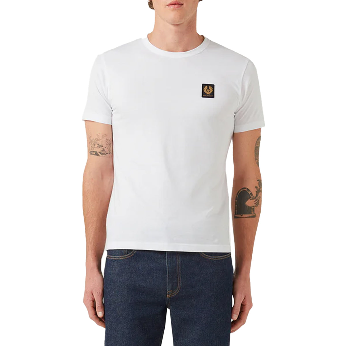 White Jersey Cotton T-shirt TEE SHIRTS Belstaff