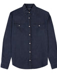 Dark Wash Egyptian Cotton Denim Shirt L/S SHIRTS Paul & Shark