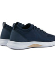 Navy Shark-Wave Technical Knit Sneakers SHOES Paul & Shark