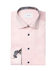 Pink Paisley Floral Contrast Signature Twill Slim Fit Shirt L/S SHIRTS Eton