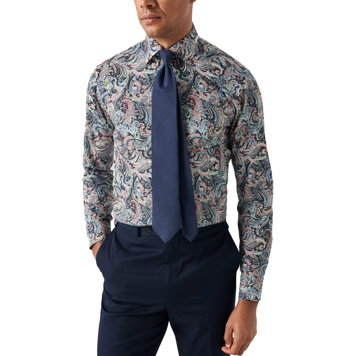 Paisley Signature Twill Cotton Slim Fit Shirt L/S SHIRTS Eton