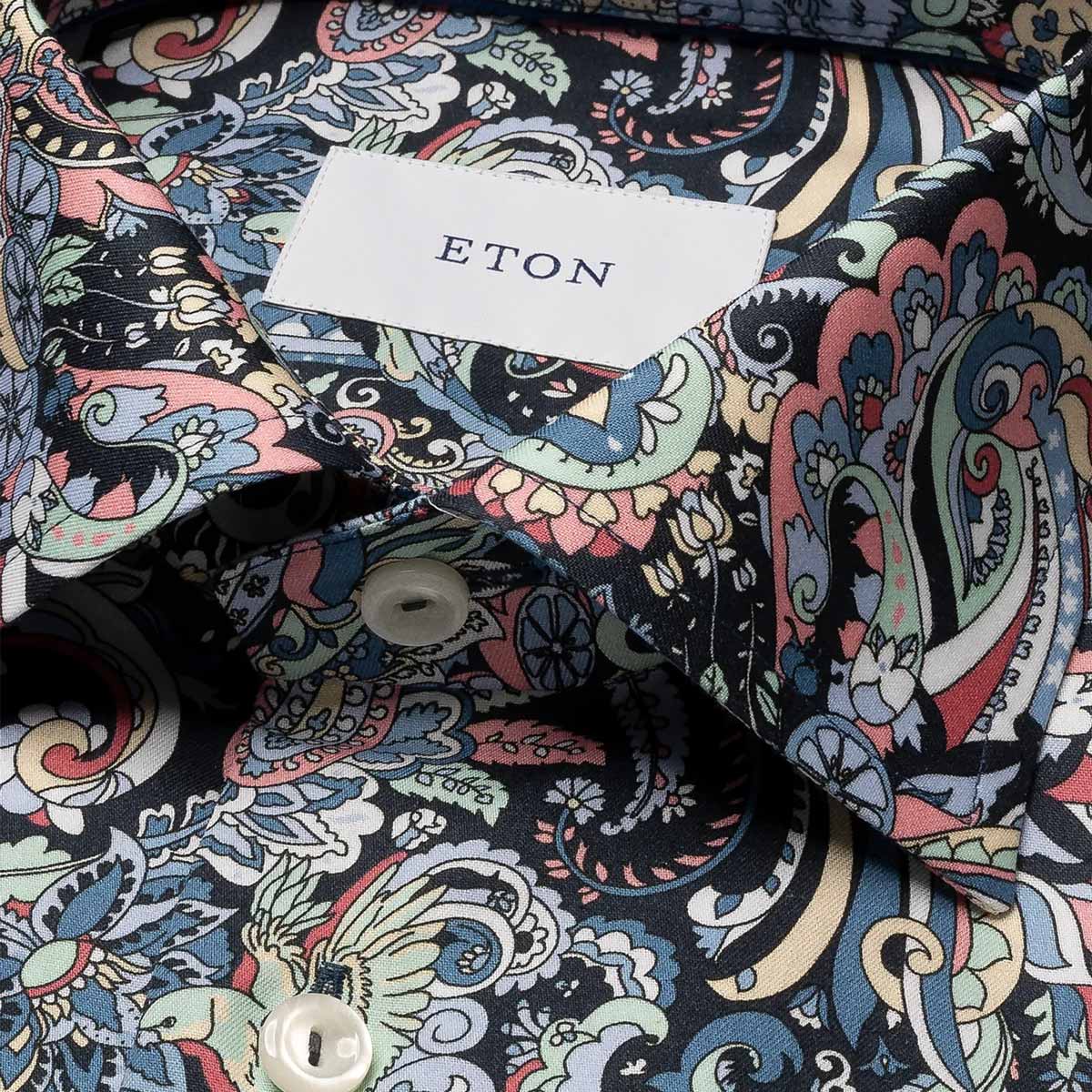 Paisley Signature Twill Cotton Slim Fit Shirt L/S SHIRTS Eton