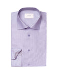 Purple Semi Dobby Slim Fit Long Sleeve Cotton Shirt