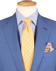 Bright Blue Pure Wool Suit Robert Old