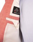 Salmon Pink Wool, Silk & Linen Jacket Robert Old