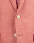 Salmon Pink Wool, Silk & Linen Jacket Robert Old