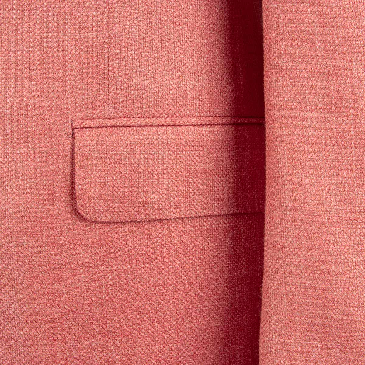 Salmon Pink Wool, Silk & Linen Jacket Robert Old