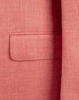 Salmon Pink Wool, Silk & Linen Jacket Robert Old