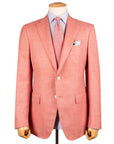 Salmon Pink Wool, Silk & Linen Jacket Robert Old