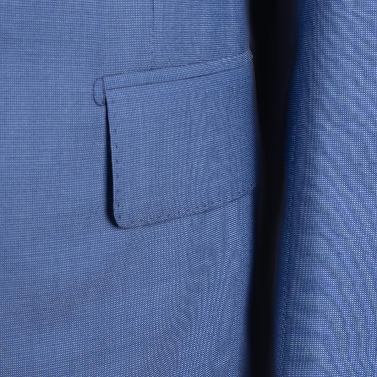 Bright Blue Pure Wool Suit Robert Old