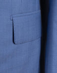 Bright Blue Pure Wool Suit Robert Old