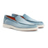 Light Blue Suede Slip-On Loafers SHOES Santoni