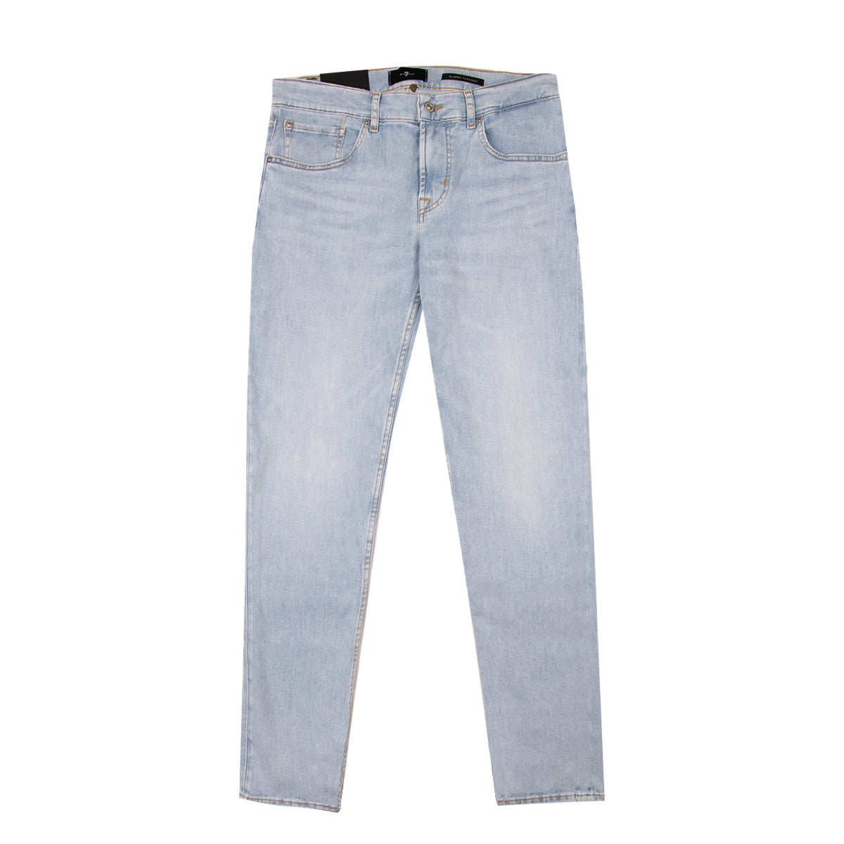 Light Blue Studio Slimmy Tapered Cotton Jeans JEANS 7 For All Mankind