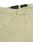 Beige Green Slimmy Stretch Sateen Russel Jeans JEANS 7 For All Mankind