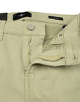 Beige Green Slimmy Stretch Sateen Russel Jeans JEANS 7 For All Mankind