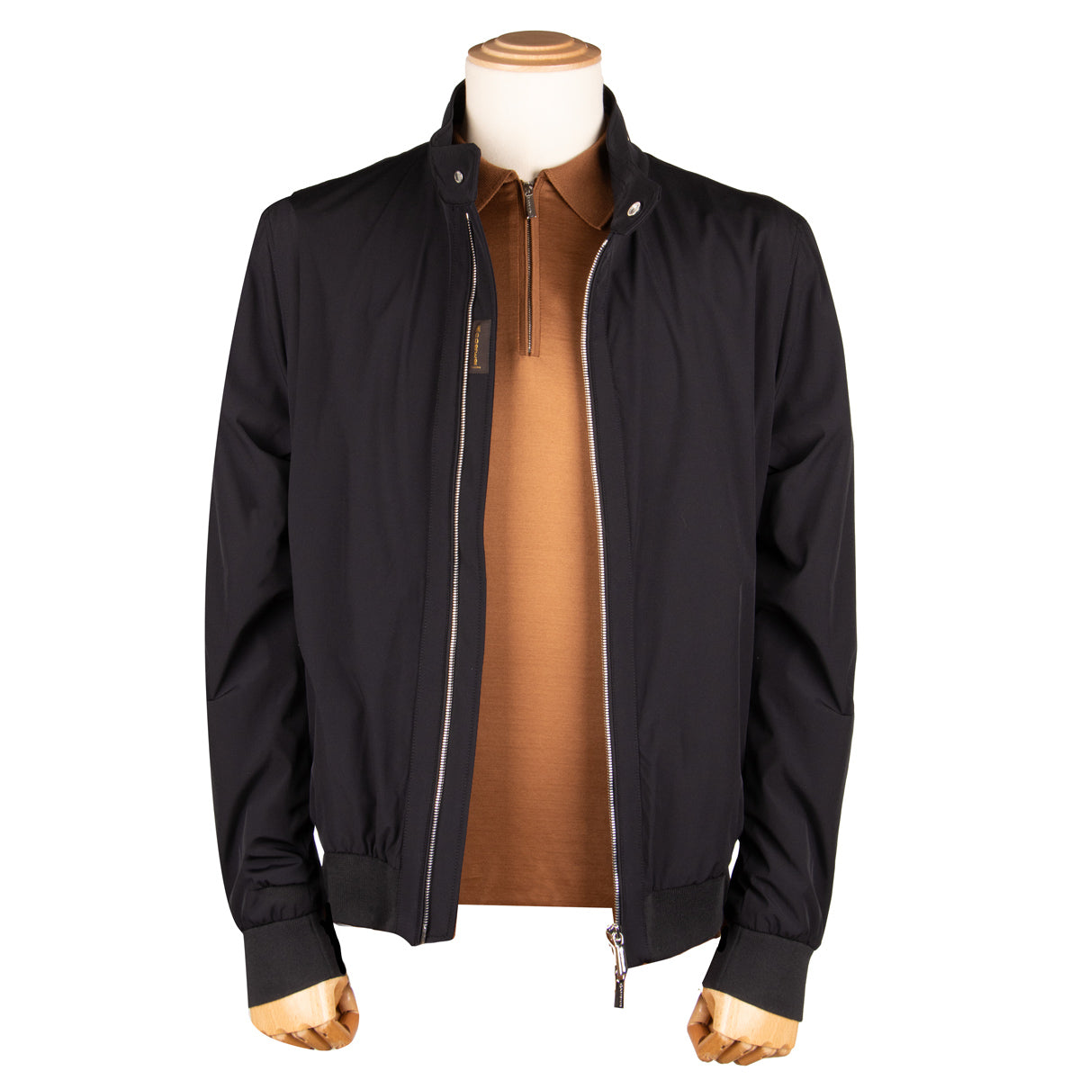 Dark Blue &#39;Alberti&#39; Bomber Jacket BLOUSONS MooRER