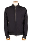 Dark Blue 'Alberti' Bomber Jacket BLOUSONS MooRER