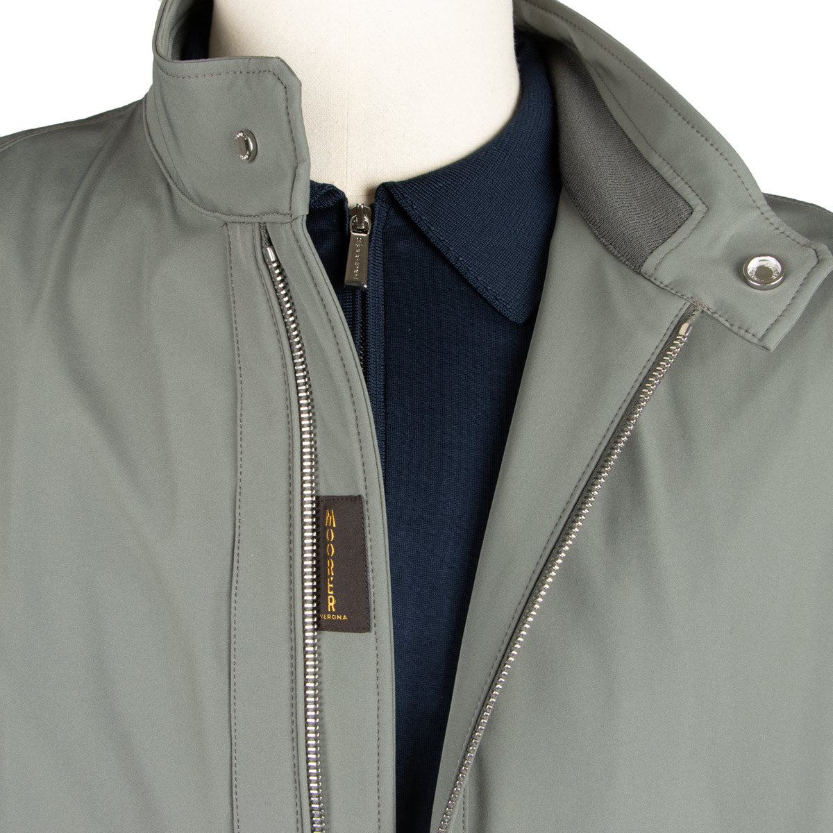 Stone Green 'Alberti' Bomber Jacket BLOUSONS MooRER