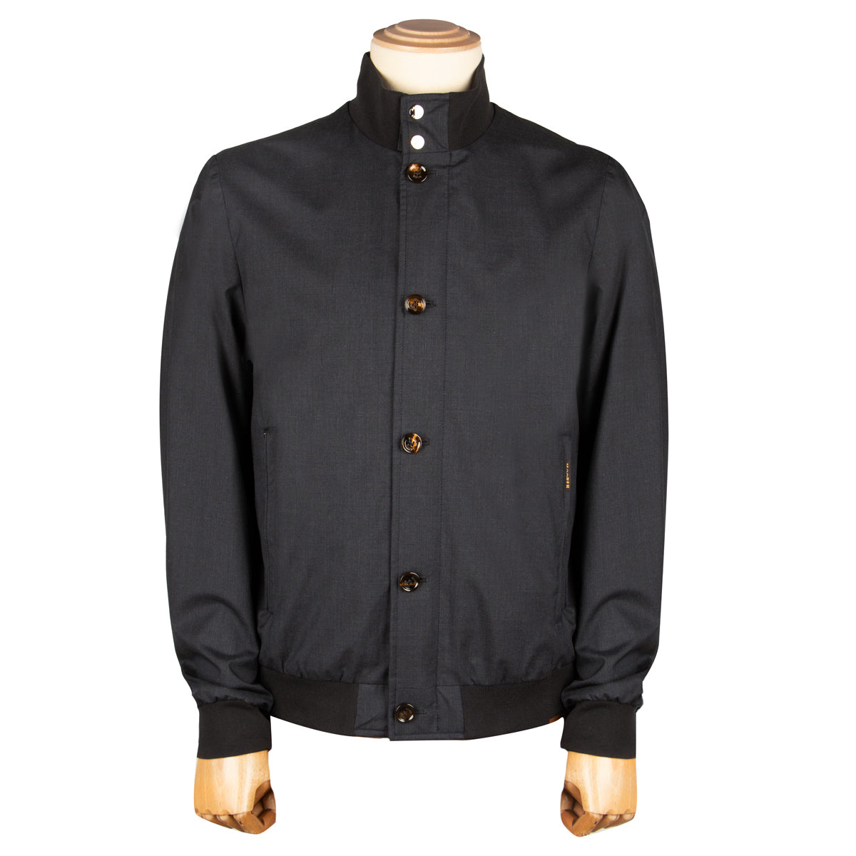 Dark Blue 'Sironi' Waterproof Bomber Jacket BLOUSONS MooRER