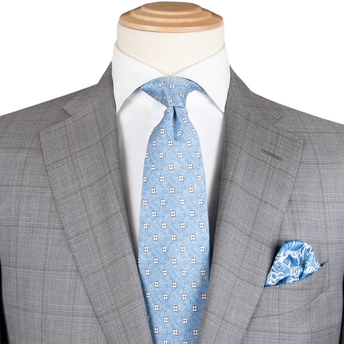 Grey Check Loro Piana Super 150s Merino Wool Suit SUITS Robert Old