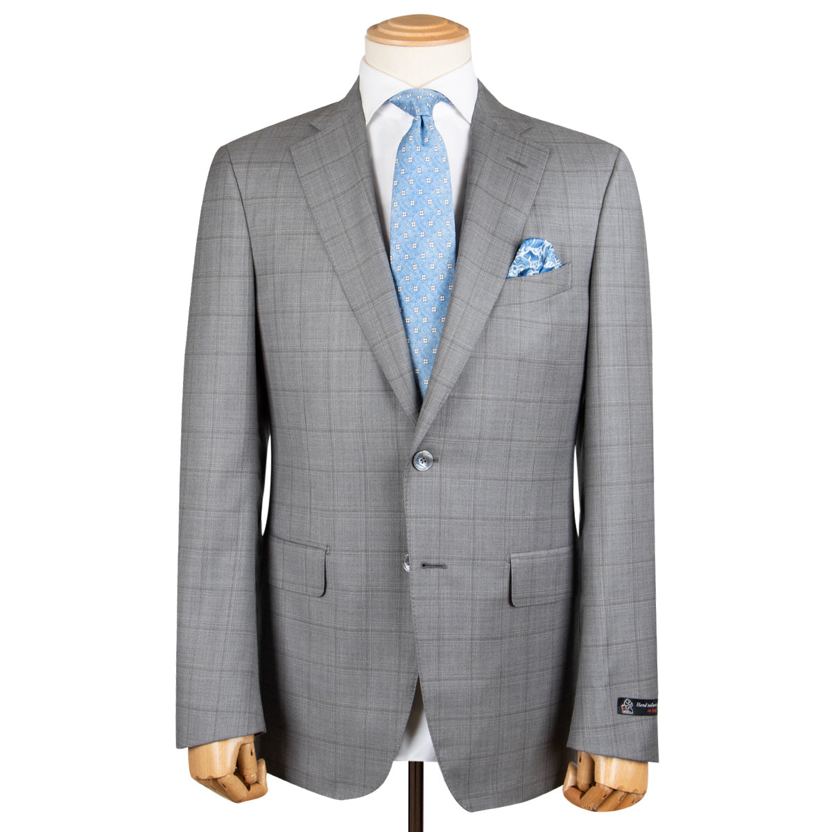 Grey Check Loro Piana Super 150s Merino Wool Suit SUITS Robert Old