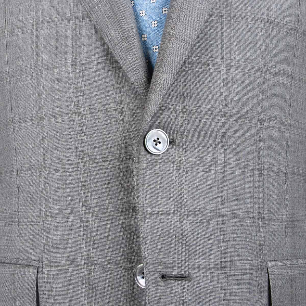 Grey Check Loro Piana Super 150s Merino Wool Suit SUITS Robert Old