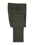 Dark Green Pure Linen Unlined Suit