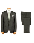 Dark Green Pure Linen Unlined Suit