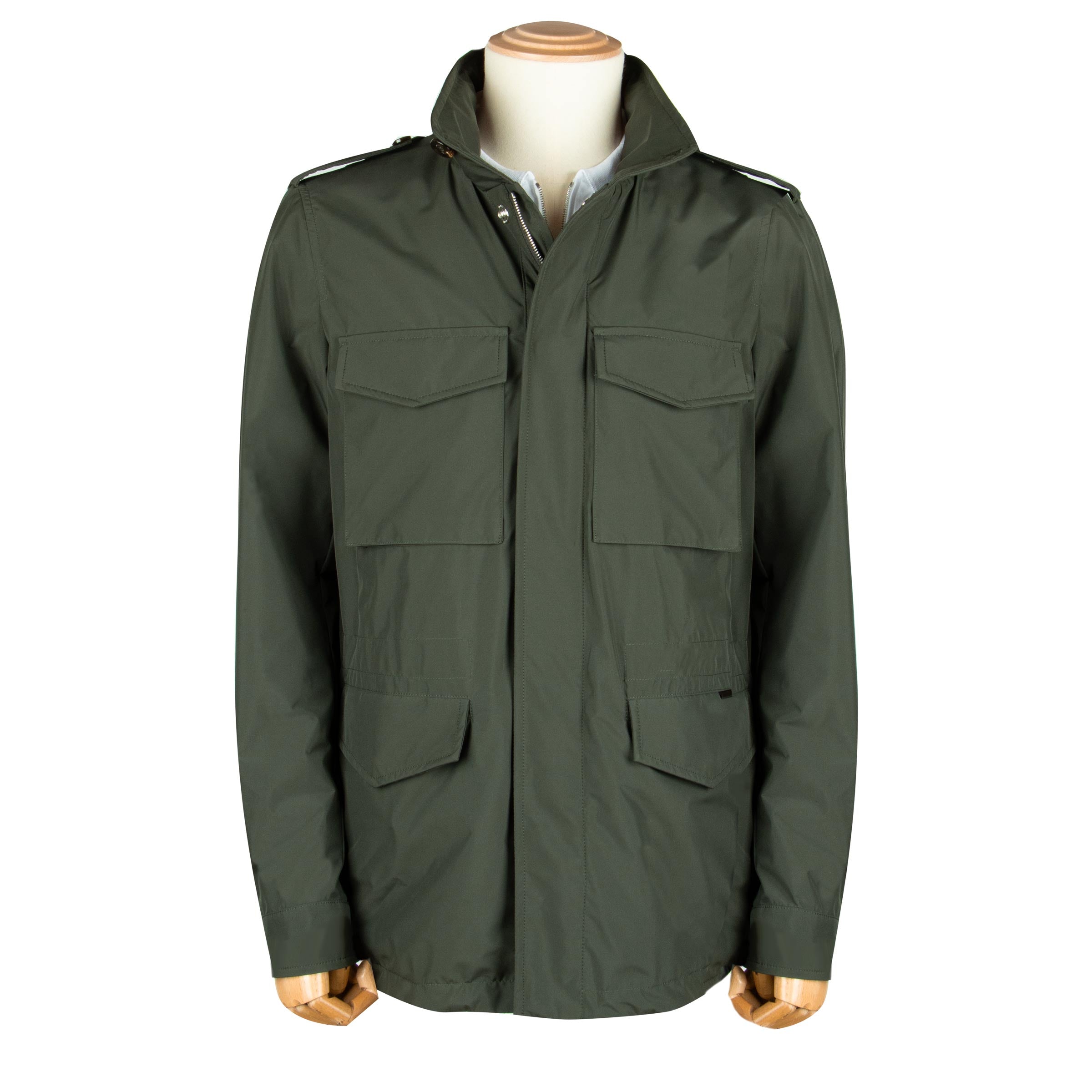 Forest Green &#39;Denver&#39; Waterproof Field Jacket BLOUSONS MooRER