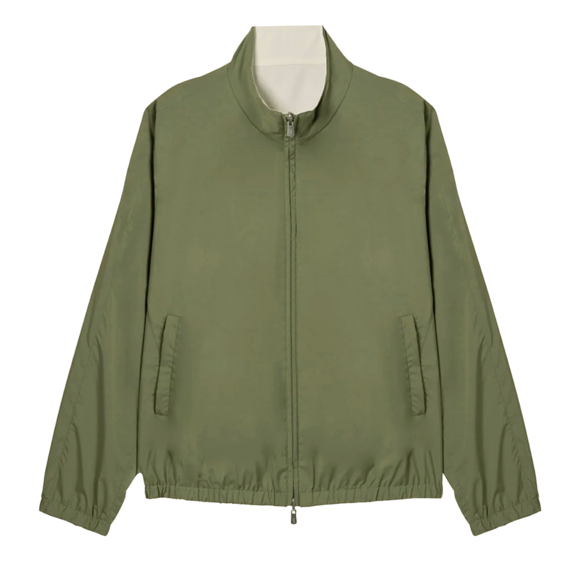 Olive Green and Cream Ted Airstop Reversible Jacket BLOUSONS FEDELI