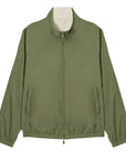 Olive Green and Cream Ted Airstop Reversible Jacket