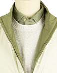 Olive Green and Cream Ted Airstop Reversible Jacket