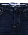 Dark Wash 'Bard' Denim Slim Fit Jeans JEANS Jacob Cohen